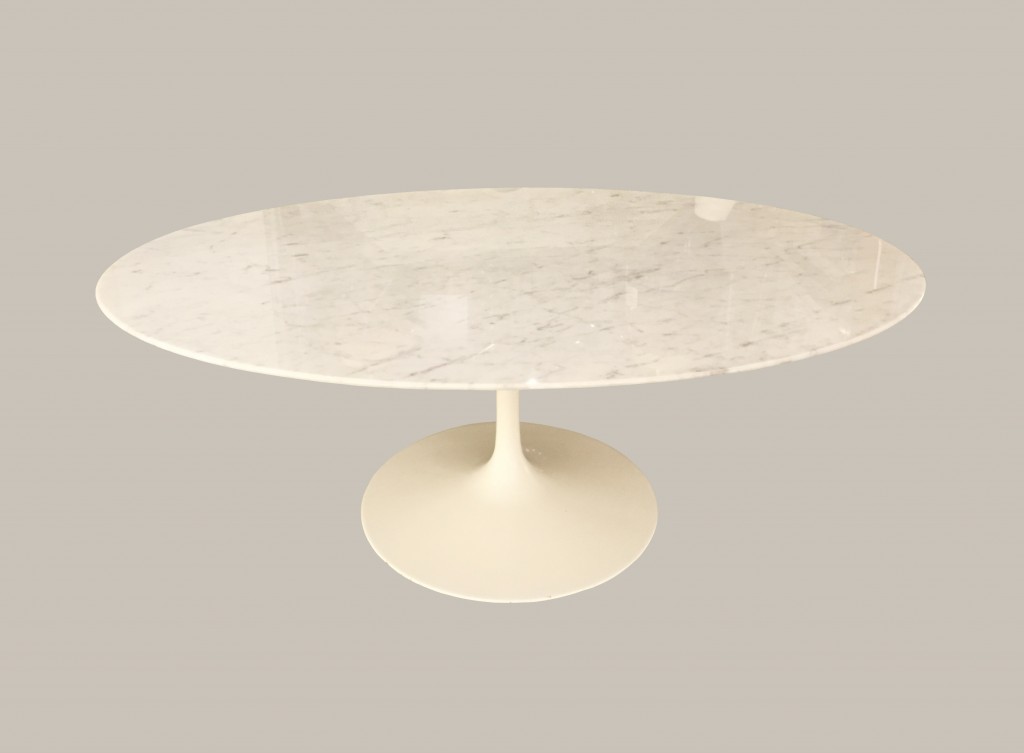 table basse knoll marbre blanc