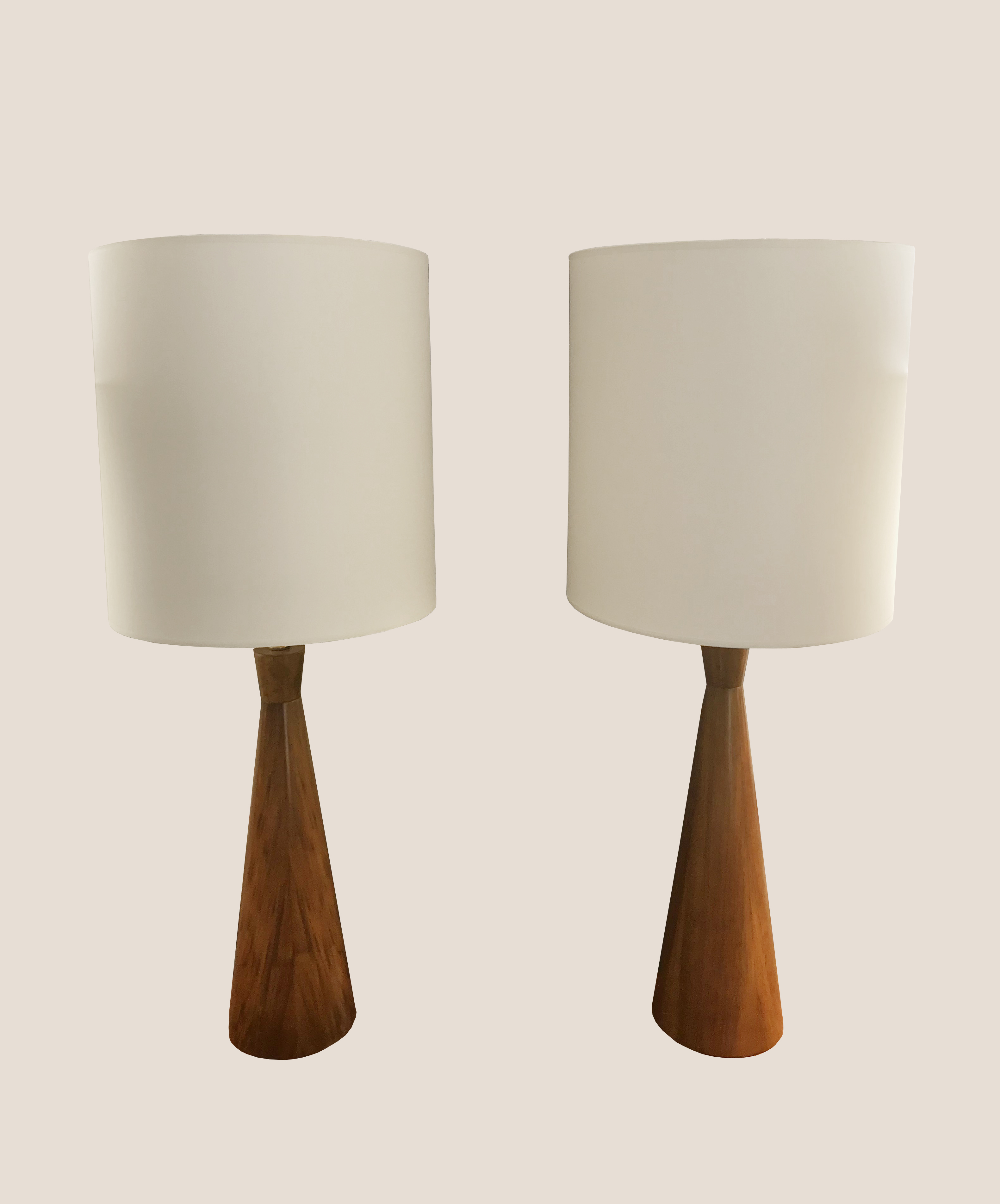 Paire de lampes en bois 4