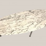 Table basse ovale en marbre 3