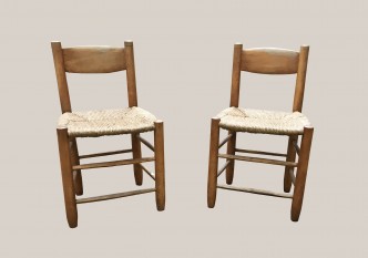 chaises bois et paille 3